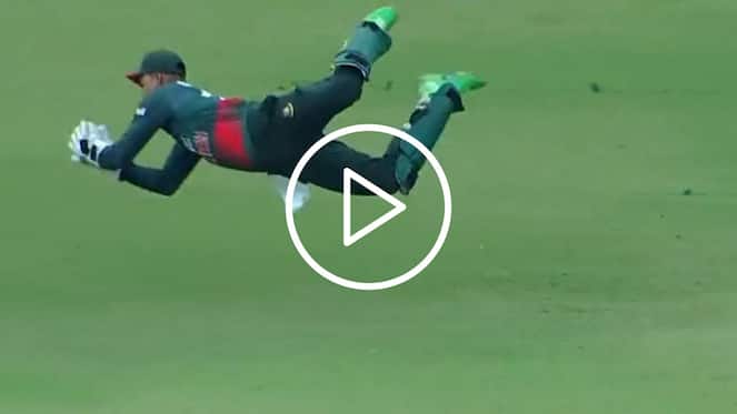 [Watch] Nurul Hasan's Flying Catch Sends Finn Allen Packing During BAN vs NZ 1st ODI